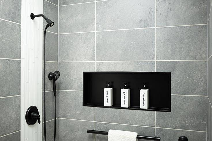 3D Matte Black Niche